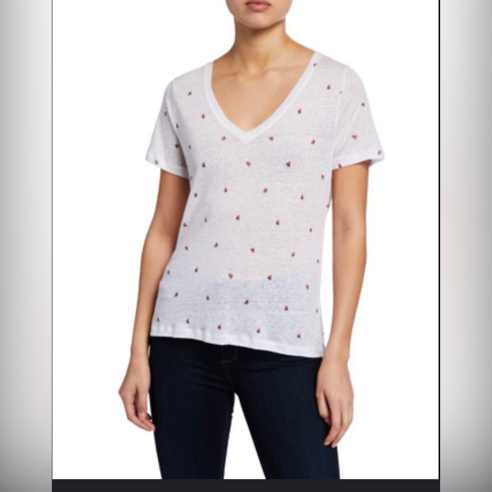 Rails Cara Strawberry-Print Tee - image 1